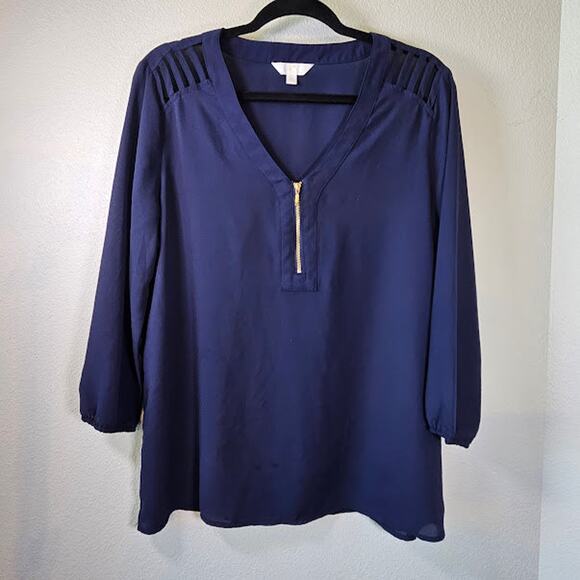 C Navy Blue Shirt- Women's L- Estimated Retail $30 - Picture 1 of 3